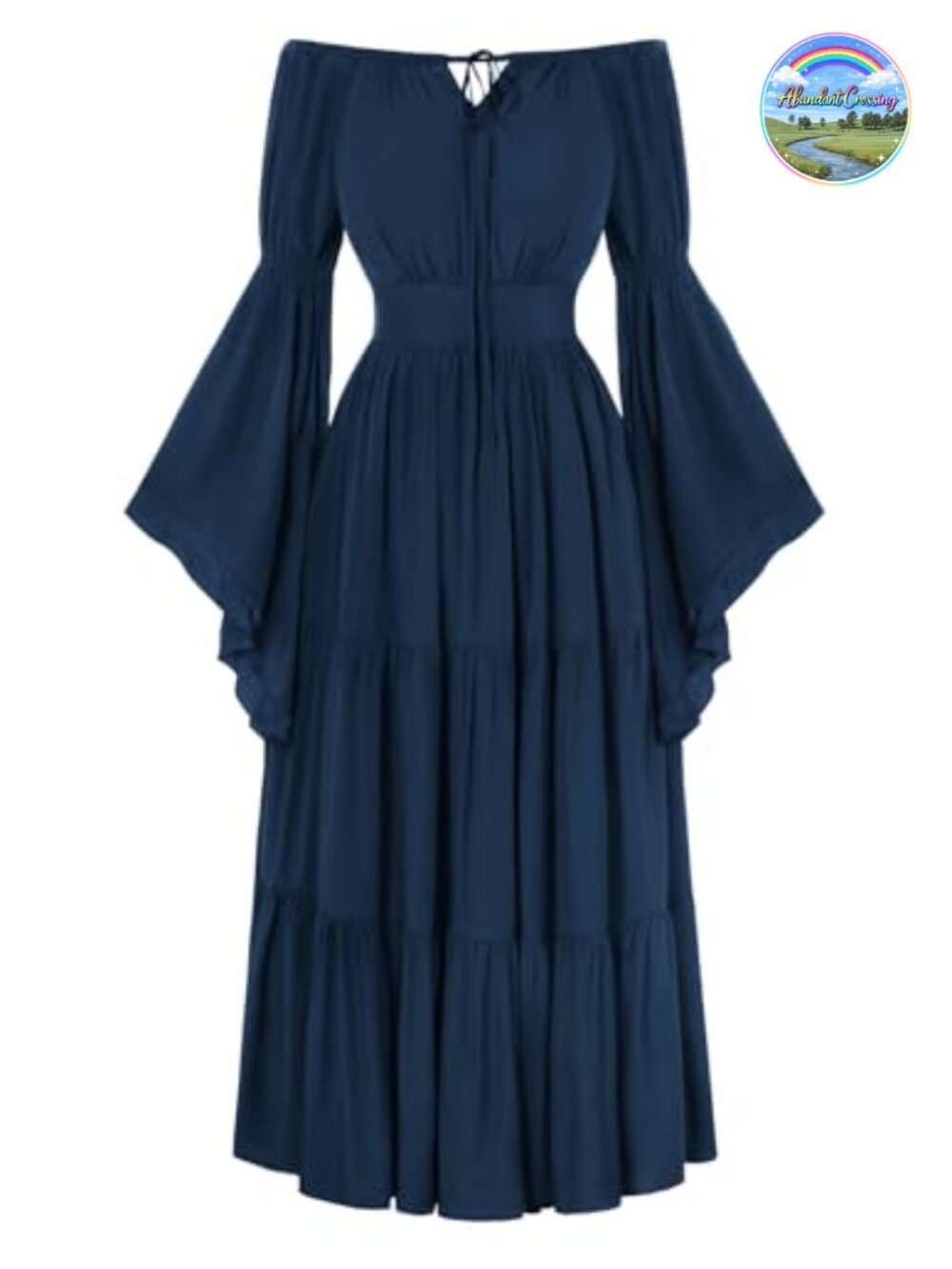 Renaissance Dress Long Sleeve Off Shoulder Ruffled Bell Sleeve Costume